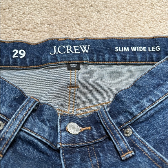 J. Crew Indigo Wide Leg Jeans - Picture 3 of 5